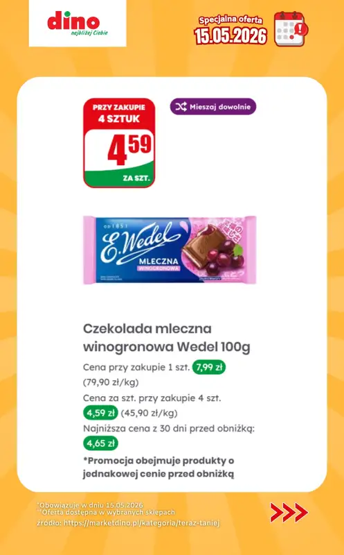 Dino - gazetka promocyjna Specjalna oferta na 15.05.2026 - promocje spoza gazetki od piątku 15.05 do piątku 15.05 - strona 7