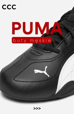 CCC - gazetka promocyjna Buty męskie marki PUMA od niedzieli 17.05 