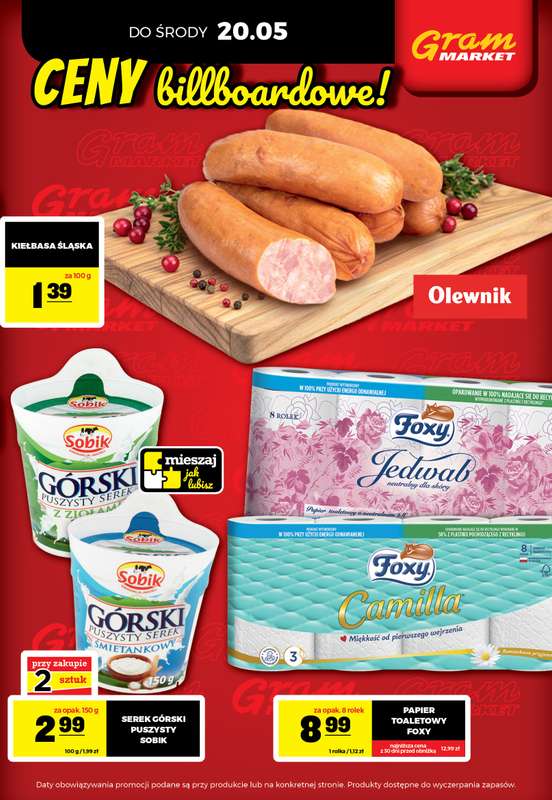 Gram Market - gazetka promocyjna Cały tydzień niskie ceny od piątku 15.05 do środy 20.05 - strona 3