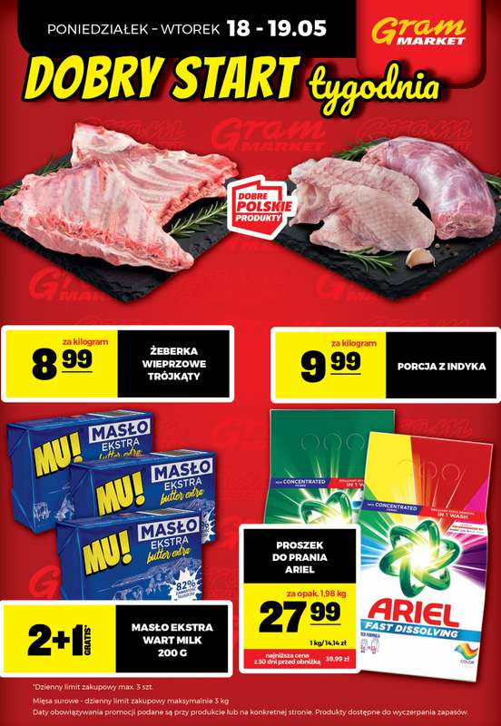 Gram Market - gazetka promocyjna Cały tydzień niskie ceny od piątku 15.05 do środy 20.05 - strona 4