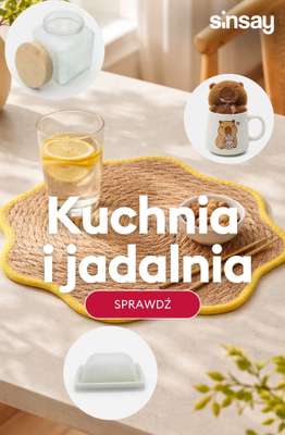 Sinsay - gazetka promocyjna Wyposażenie kuchni i jadalni od soboty 16.05 