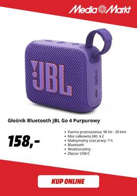 Głośnik Bluetooth JBL Go 4 Purpurowy