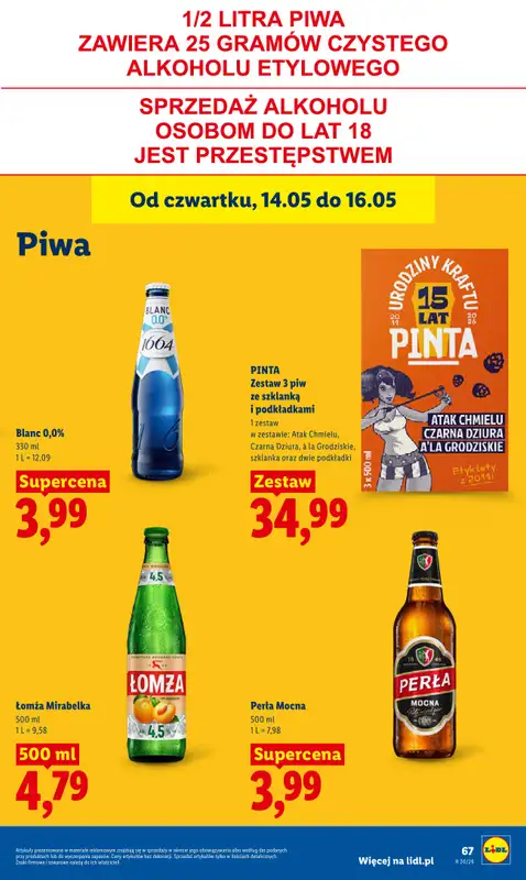 Lidl - gazetka promocyjna Oferta od czwartku od czwartku 14.05 do soboty 16.05 - strona 75