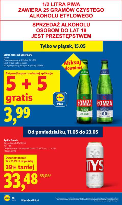 Lidl - gazetka promocyjna Oferta od czwartku od czwartku 14.05 do soboty 16.05 - strona 18