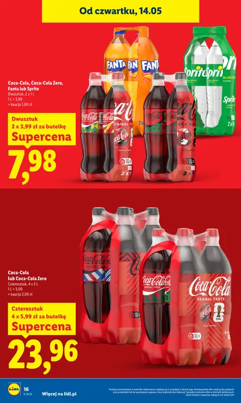 Lidl - gazetka promocyjna Oferta od czwartku od czwartku 14.05 do soboty 16.05 - strona 16