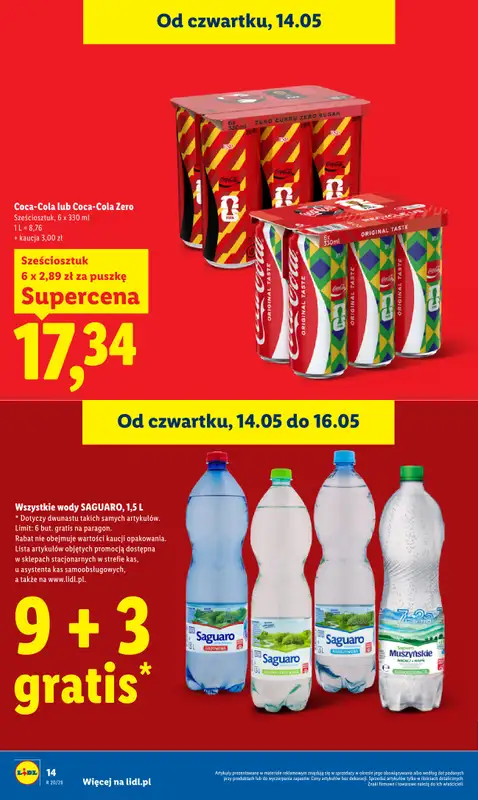 Lidl - gazetka promocyjna Oferta od czwartku od czwartku 14.05 do soboty 16.05 - strona 14