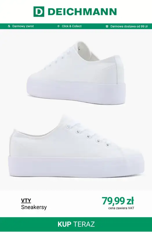 Deichmann - gazetka promocyjna -20% na nieprzecenione buty od 149 zł od piątku 15.05 do niedzieli 17.05 - strona 8