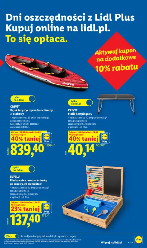Lidl - gazetka promocyjna Katalog od poniedziałku 18.05 do soboty 23.05 - strona 31