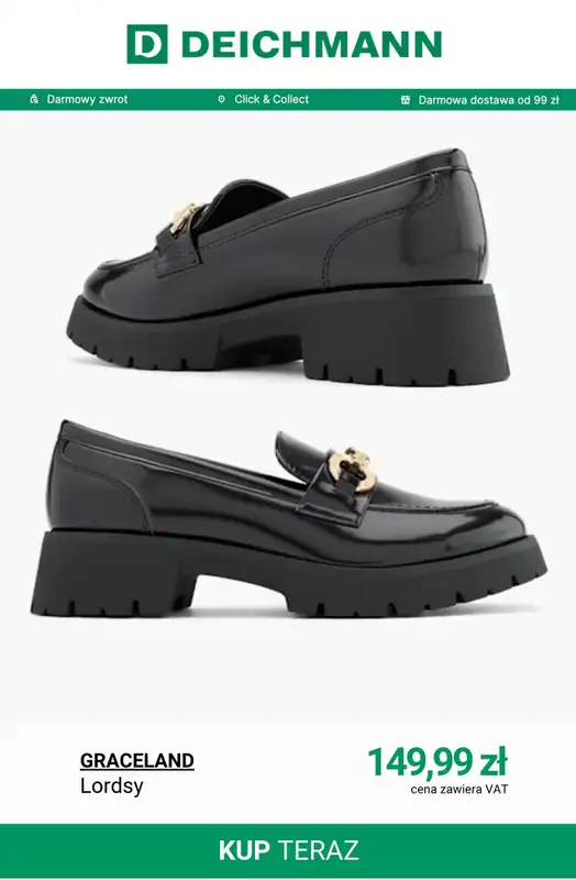 Deichmann - gazetka promocyjna Buty do biura damskie od niedzieli 17.05  - strona 6