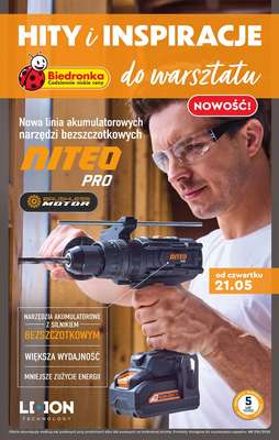 Biedronka - gazetka promocyjna Hity i inspiracje do warsztatu od 21.05 od czwartku 21.05 do środy 03.06