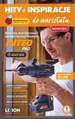 Biedronka - gazetka promocyjna Hity i inspiracje do warsztatu od 21.05 od czwartku 21.05 do środy 03.06