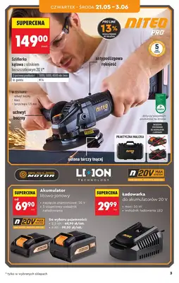 Biedronka - gazetka promocyjna Hity i inspiracje do warsztatu od 21.05 od czwartku 21.05 do środy 03.06 - strona 3