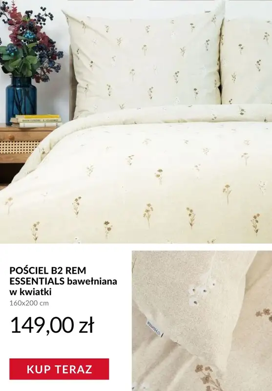 Homla - gazetka promocyjna Lekka bawełniana pościel od piątku 15.05  - strona 8