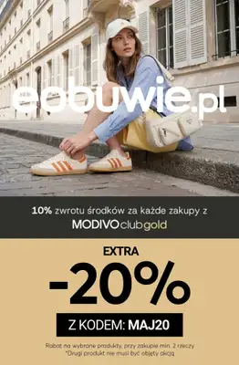 eobuwie.pl - gazetka promocyjna Extra -20% na wybrane produkty przy zakupie min. 2 rzeczy od piątku 15.05 