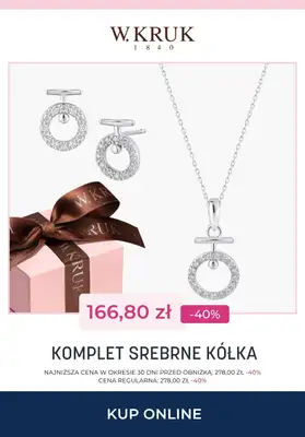 Dzień Matki - gazetka promocyjna W.Kruk | komplety biżuterii do -40% na wybrane modele od piątku 15.05 do wtorku 26.05 - strona 9