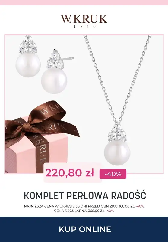 Dzień Matki - gazetka promocyjna W.Kruk | komplety biżuterii do -40% na wybrane modele od piątku 15.05 do wtorku 26.05 - strona 7