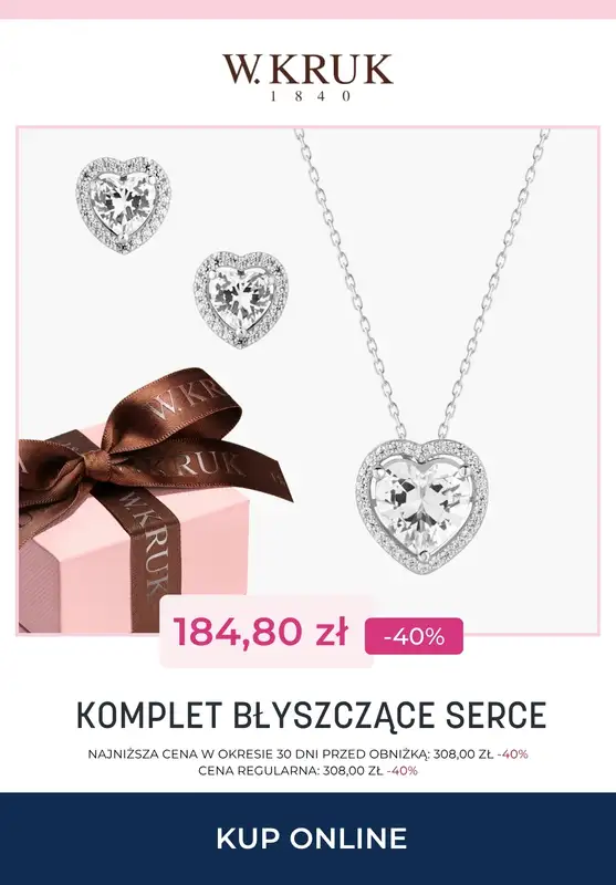 Dzień Matki - gazetka promocyjna W.Kruk | komplety biżuterii do -40% na wybrane modele od piątku 15.05 do wtorku 26.05 - strona 8