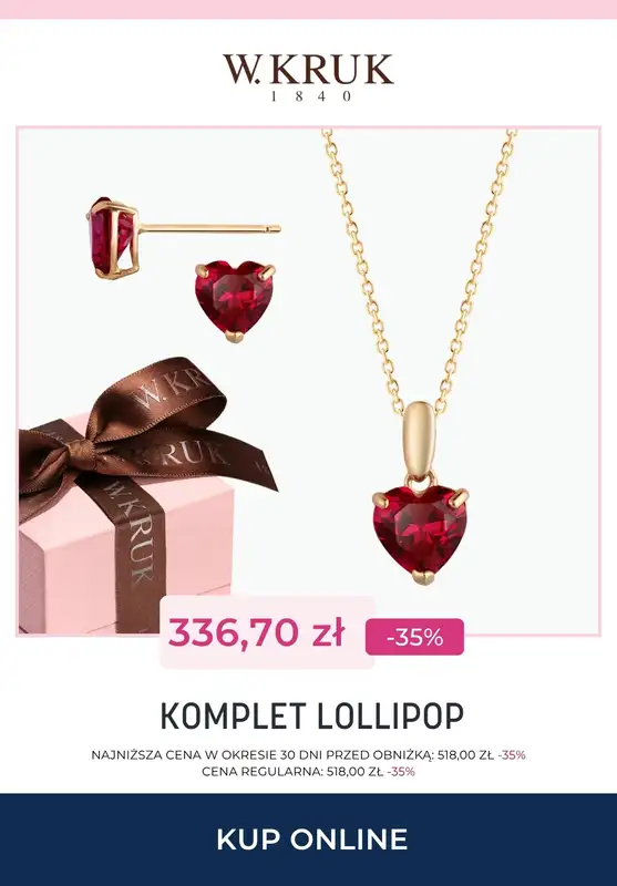 Dzień Matki - gazetka promocyjna W.Kruk | komplety biżuterii do -40% na wybrane modele od piątku 15.05 do wtorku 26.05 - strona 6