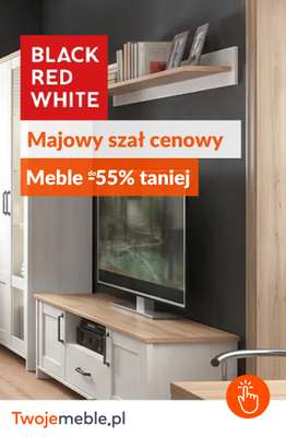 BEST SALE - gazetka promocyjna Twoje Meble | Do -55% na meble Black Red White od piątku 15.05 