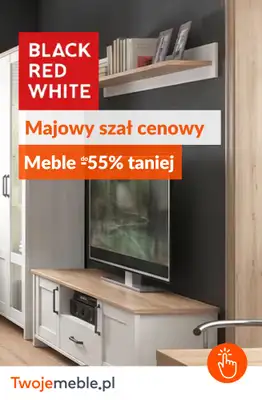 BEST SALE - gazetka promocyjna Twoje Meble | Do -55% na meble Black Red White od piątku 15.05 