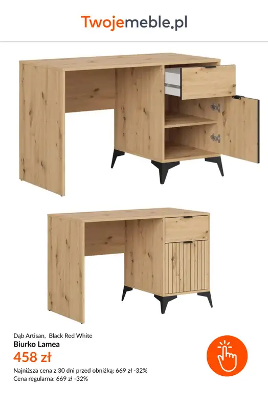BEST SALE - gazetka promocyjna Twoje Meble | Do -55% na meble Black Red White od piątku 15.05  - strona 8