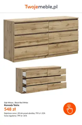 BEST SALE - gazetka promocyjna Twoje Meble | Do -55% na meble Black Red White od piątku 15.05  - strona 10