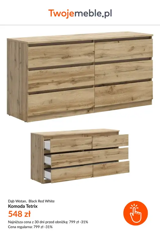 BEST SALE - gazetka promocyjna Twoje Meble | Do -55% na meble Black Red White od piątku 15.05  - strona 10