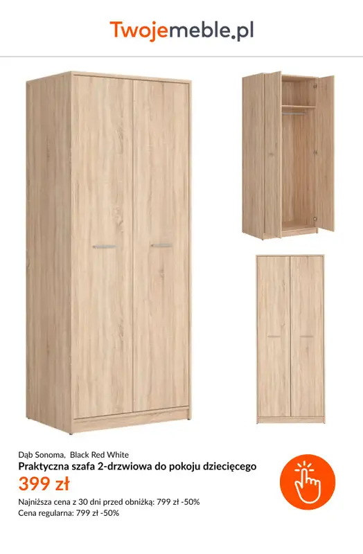 BEST SALE - gazetka promocyjna Twoje Meble | Do -55% na meble Black Red White od piątku 15.05  - strona 5