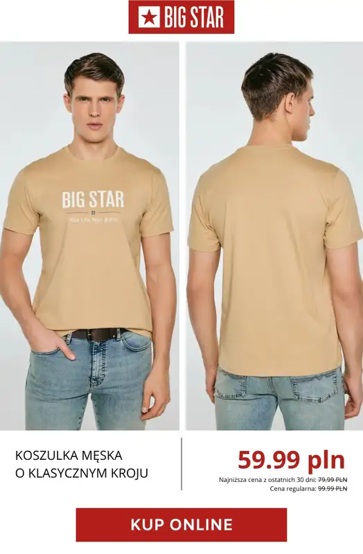 BIG STAR - gazetka promocyjna Wyprzedaż do -30% dla niego od piątku 15.05  - strona 3