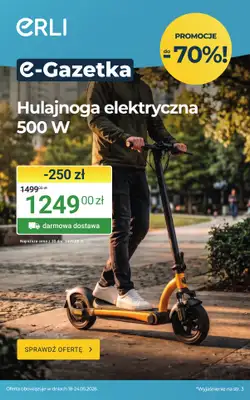ERLI - gazetka promocyjna Świętuj Dzień Dziecka - najtaniej z ERLI! od poniedziałku 18.05 do niedzieli 24.05