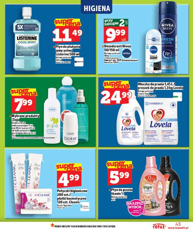 TOPAZ - gazetka promocyjna Nowa gazetka od czwartku, 21.05 od czwartku 21.05 do środy 27.05 - strona 43