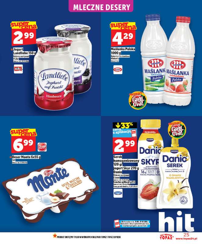 TOPAZ - gazetka promocyjna Nowa gazetka od czwartku, 21.05 od czwartku 21.05 do środy 27.05 - strona 25