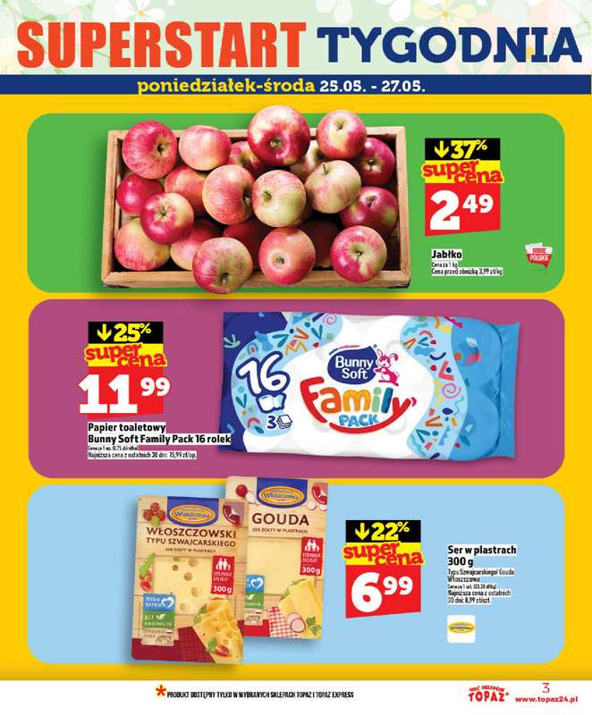 TOPAZ - gazetka promocyjna Nowa gazetka od czwartku, 21.05 od czwartku 21.05 do środy 27.05 - strona 3