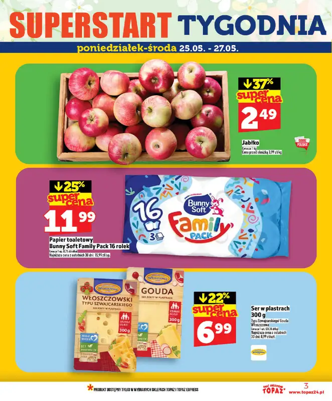 TOPAZ - gazetka promocyjna Nowa gazetka od czwartku, 21.05 od czwartku 21.05 do środy 27.05 - strona 3