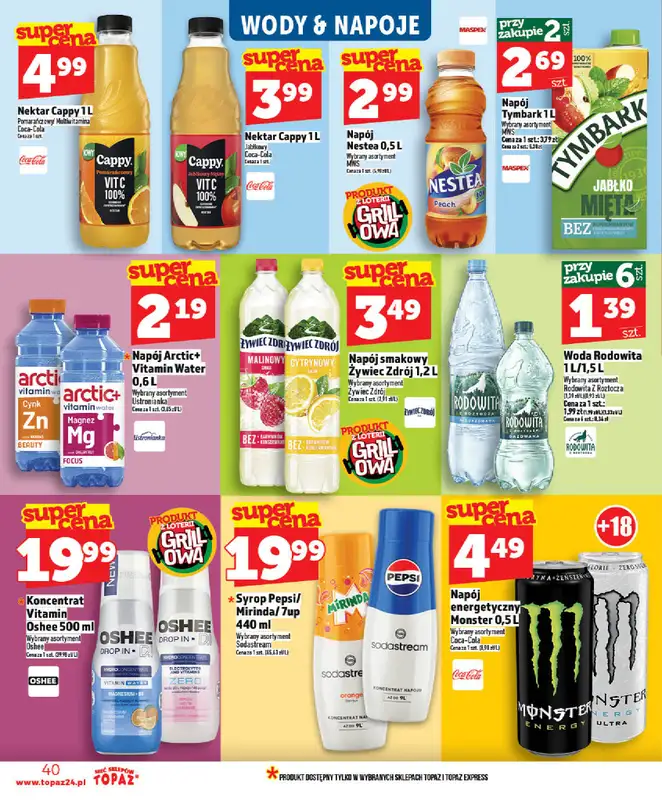 TOPAZ - gazetka promocyjna Nowa gazetka od czwartku, 21.05 od czwartku 21.05 do środy 27.05 - strona 40