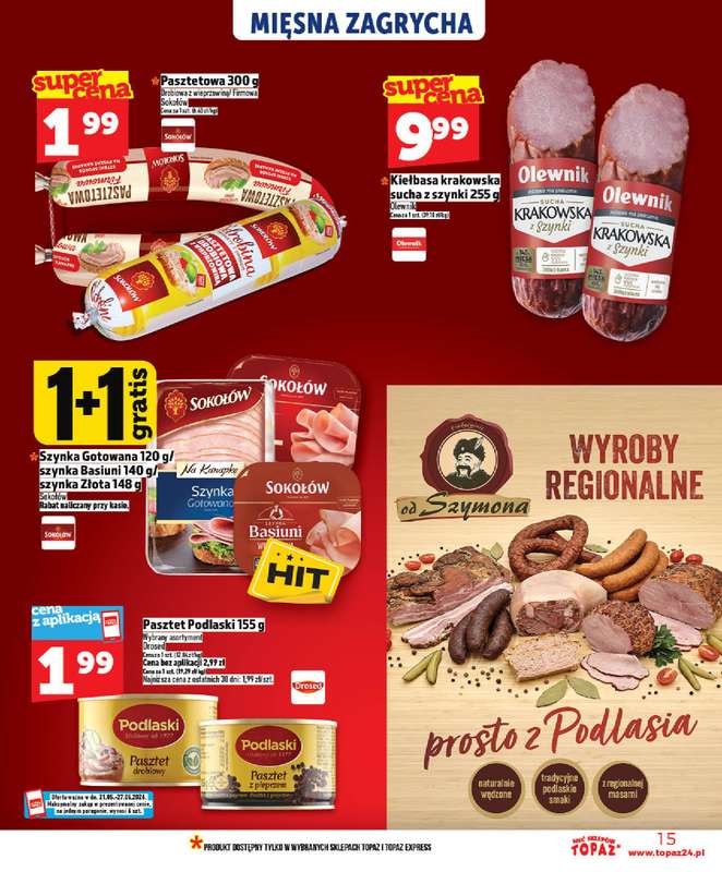 TOPAZ - gazetka promocyjna Nowa gazetka od czwartku, 21.05 od czwartku 21.05 do środy 27.05 - strona 15