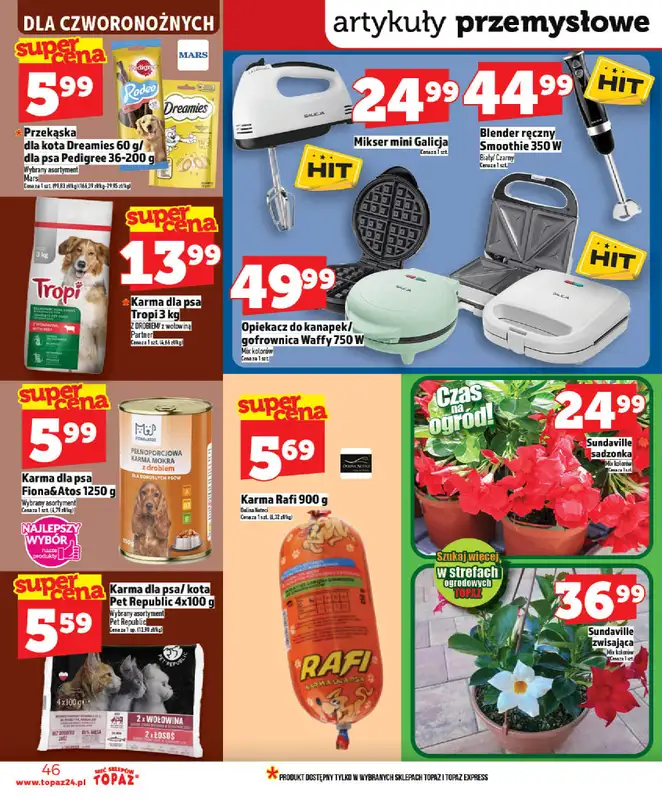 TOPAZ - gazetka promocyjna Nowa gazetka od czwartku, 21.05 od czwartku 21.05 do środy 27.05 - strona 46