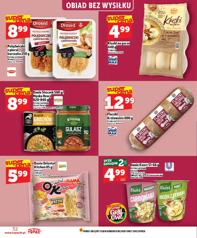 TOPAZ - gazetka promocyjna Nowa gazetka od czwartku, 21.05 od czwartku 21.05 do środy 27.05 - strona 32