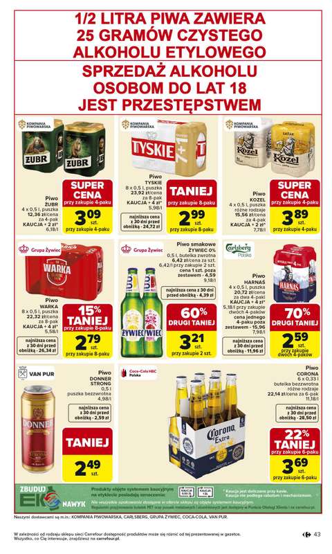 Carrefour - gazetka promocyjna Gazetka Carrefour od poniedziałku od poniedziałku 18.05 do soboty 23.05 - strona 45