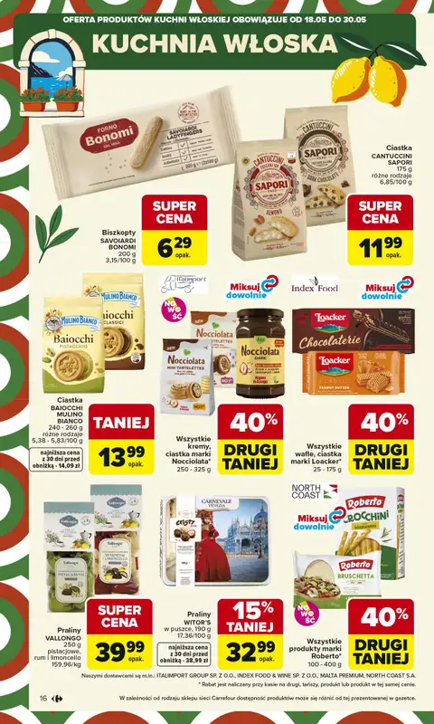 Carrefour - gazetka promocyjna Gazetka Carrefour od poniedziałku od poniedziałku 18.05 do soboty 23.05 - strona 18