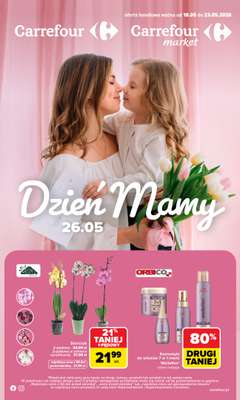 Carrefour - gazetka promocyjna Gazetka Dzień Mamy od poniedziałku 18.05 do soboty 23.05