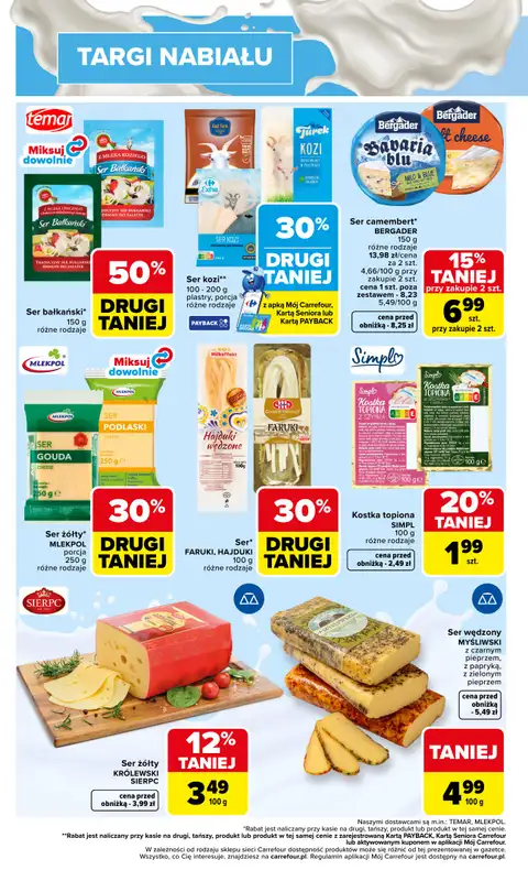 Carrefour - gazetka promocyjna Gazetka Targi nabiału od poniedziałku 18.05 do soboty 23.05 - strona 2