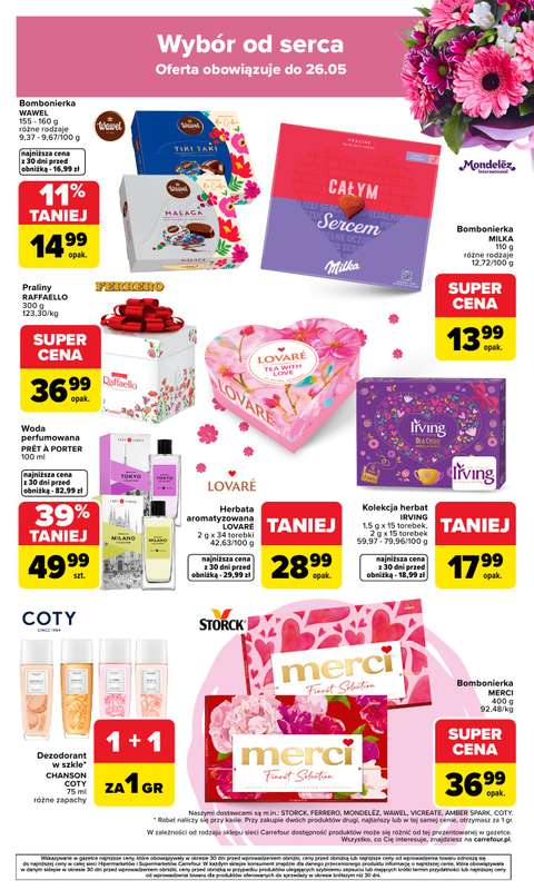 Carrefour Market - gazetka promocyjna Gazetka Dzień Mamy od poniedziałku 18.05 do soboty 23.05 - strona 4
