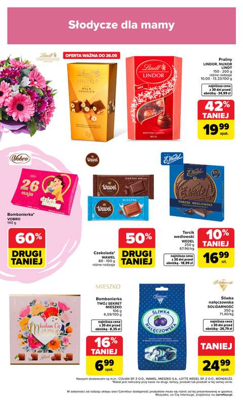 Carrefour Market - gazetka promocyjna Gazetka Dzień Mamy od poniedziałku 18.05 do soboty 23.05 - strona 2