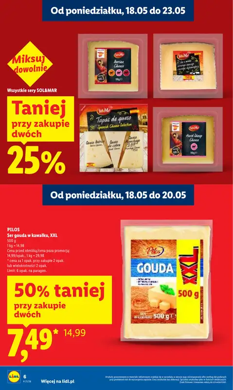 Lidl - gazetka promocyjna Oferta od poniedziałku od poniedziałku 18.05 do środy 20.05 - strona 6