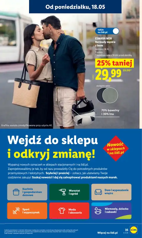 Lidl - gazetka promocyjna Oferta od poniedziałku od poniedziałku 18.05 do środy 20.05 - strona 35