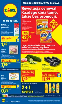 Lidl - gazetka promocyjna Oferta od poniedziałku od poniedziałku 18.05 do środy 20.05