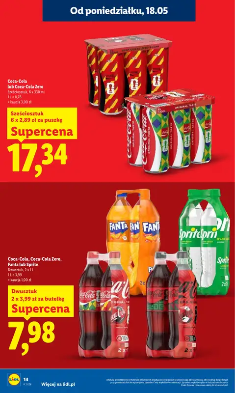 Lidl - gazetka promocyjna Oferta od poniedziałku od poniedziałku 18.05 do środy 20.05 - strona 14