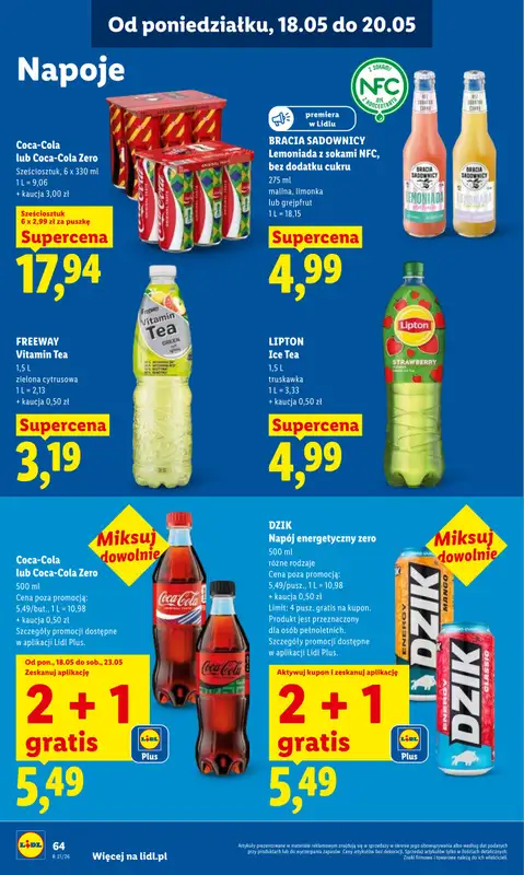 Lidl - gazetka promocyjna Oferta od poniedziałku od poniedziałku 18.05 do środy 20.05 - strona 66