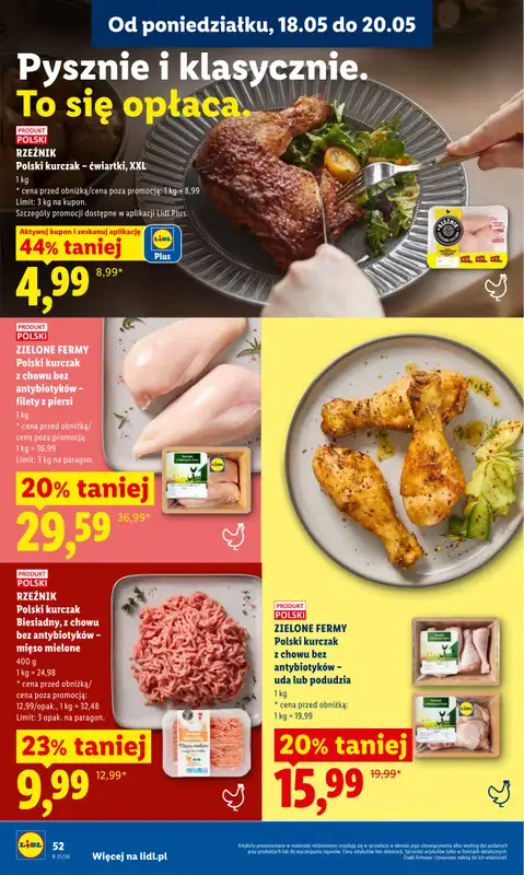 Lidl - gazetka promocyjna Oferta od poniedziałku od poniedziałku 18.05 do środy 20.05 - strona 52